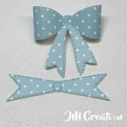 Stanzschablone - Schleife klein